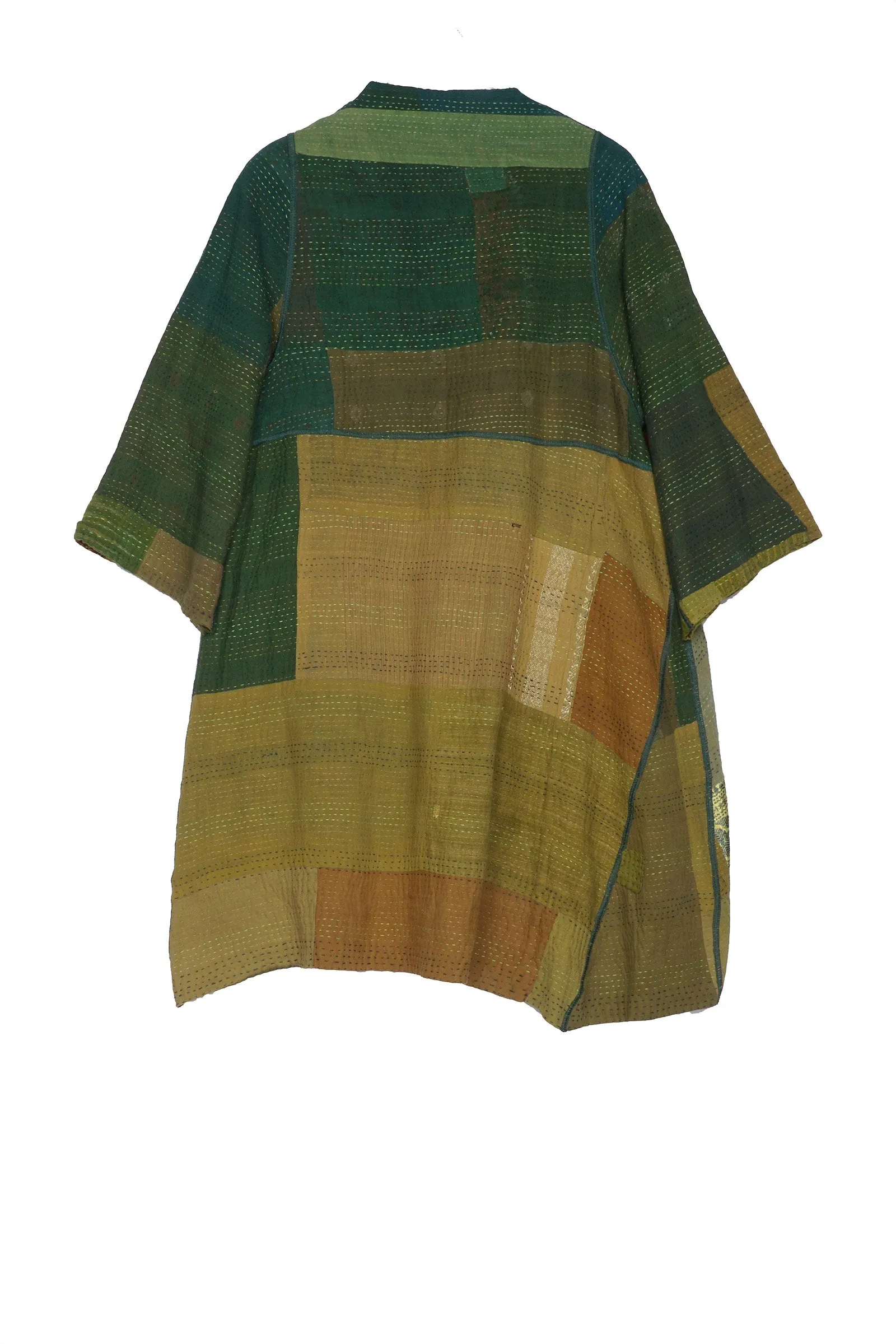 BROCADE PATCHED KANTHA WRAP JKT