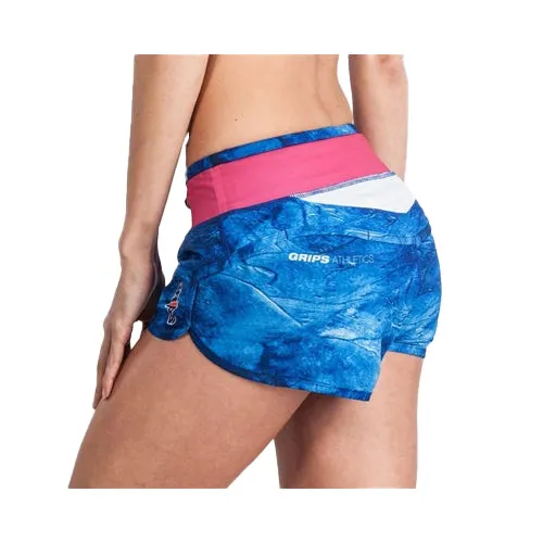 Grips Womens Functional Training Shorts Blue Magma