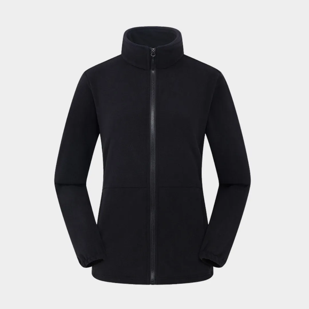 Lightweight Womens Full-Zip Polar Fleece Jacket  Outdoor Recreation Coat, Multiple Colors