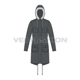 Mens Fishtail Parka Coat