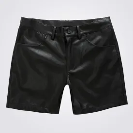New Shorts Mens Black Leather Hot Pants