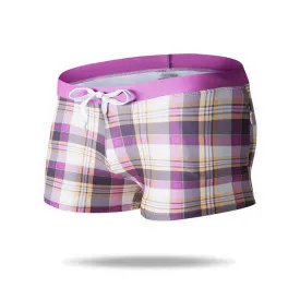 New Style Quick Dry Men's Swim Boxer Brief  with Dual Zipper Pockets