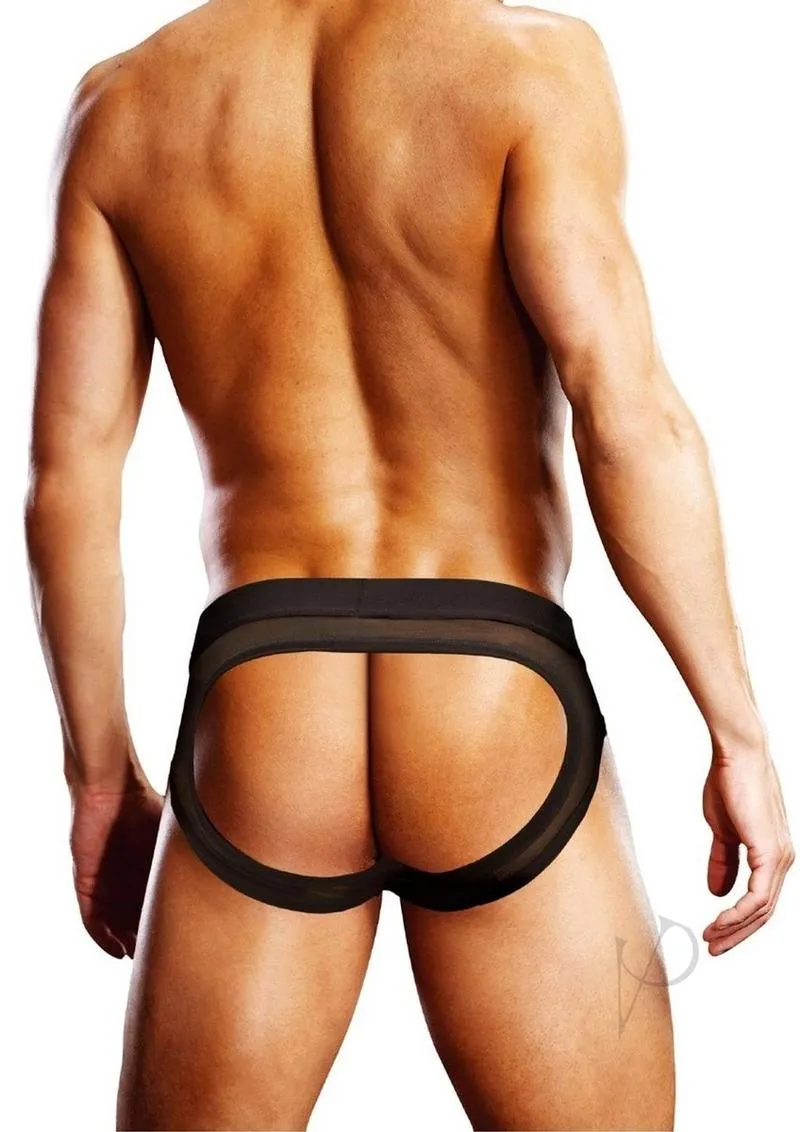 Prowler Black Mesh Open Brief Xxl