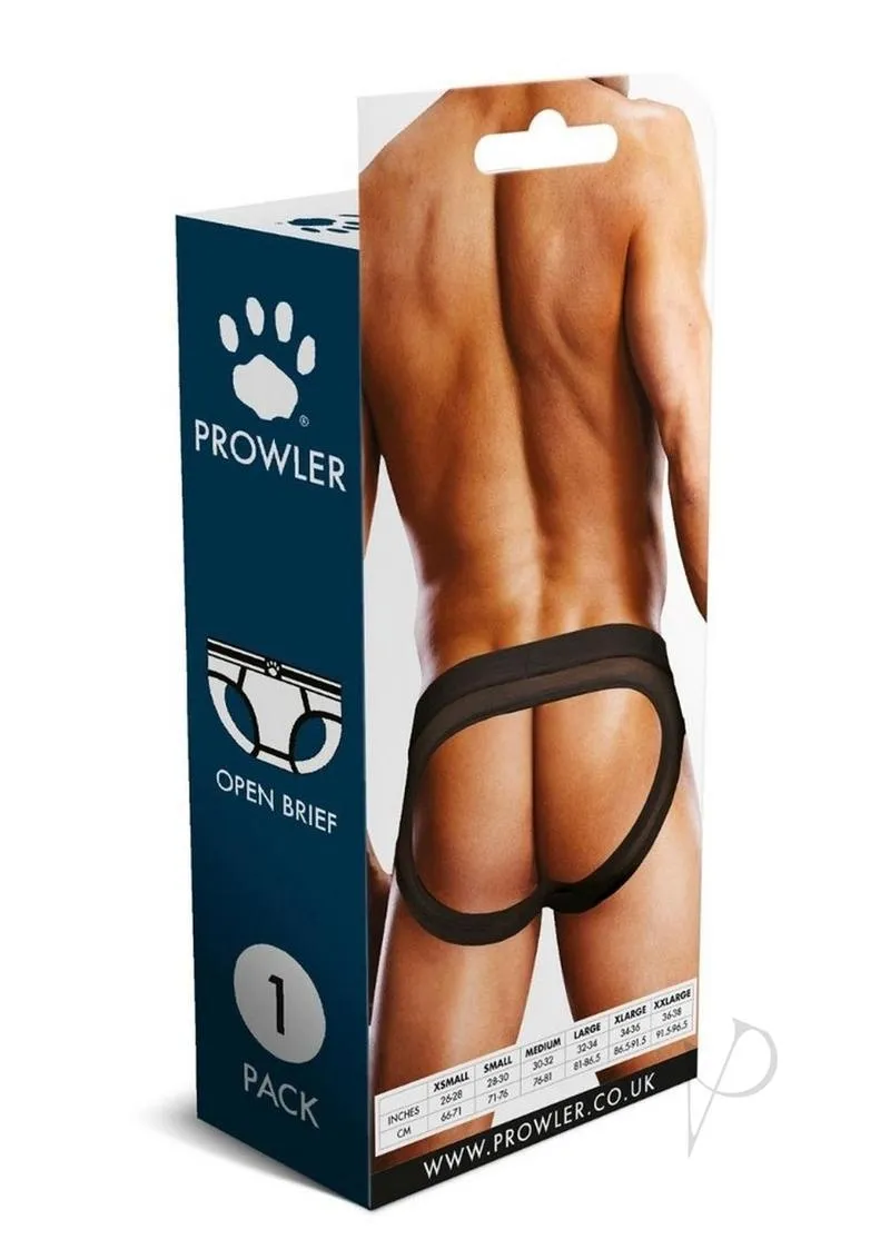 Prowler Black Mesh Open Brief Xxl