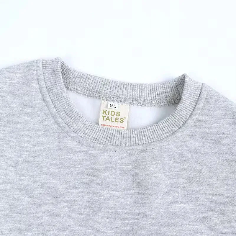 Side Slit Solid Color Fleece Sweatshirt