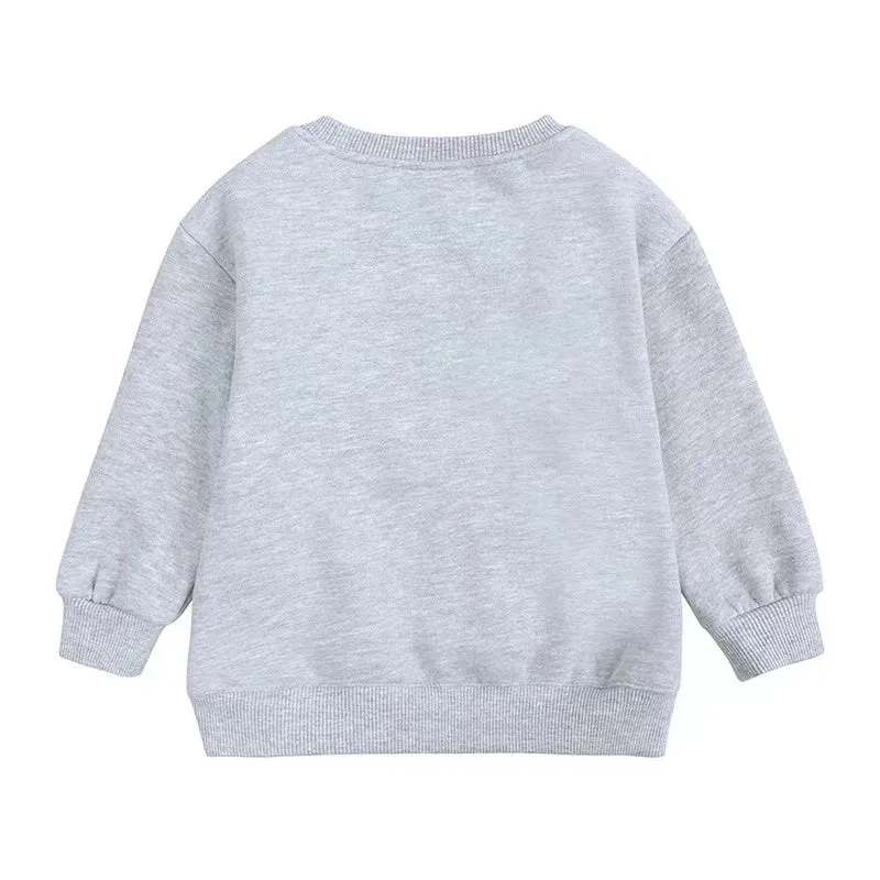 Side Slit Solid Color Fleece Sweatshirt