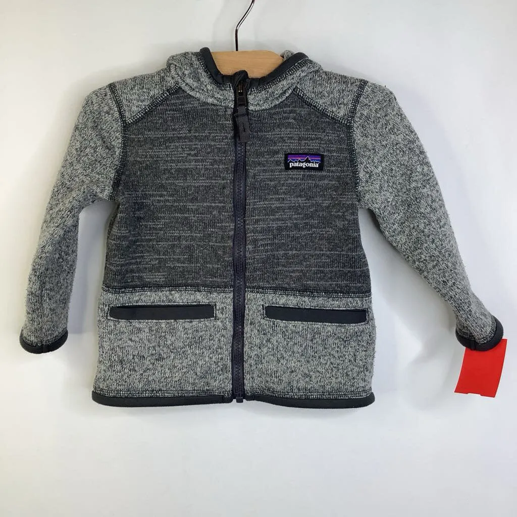 Size 12-18m: Patagonia Grey Zip-up Fleece Jacket