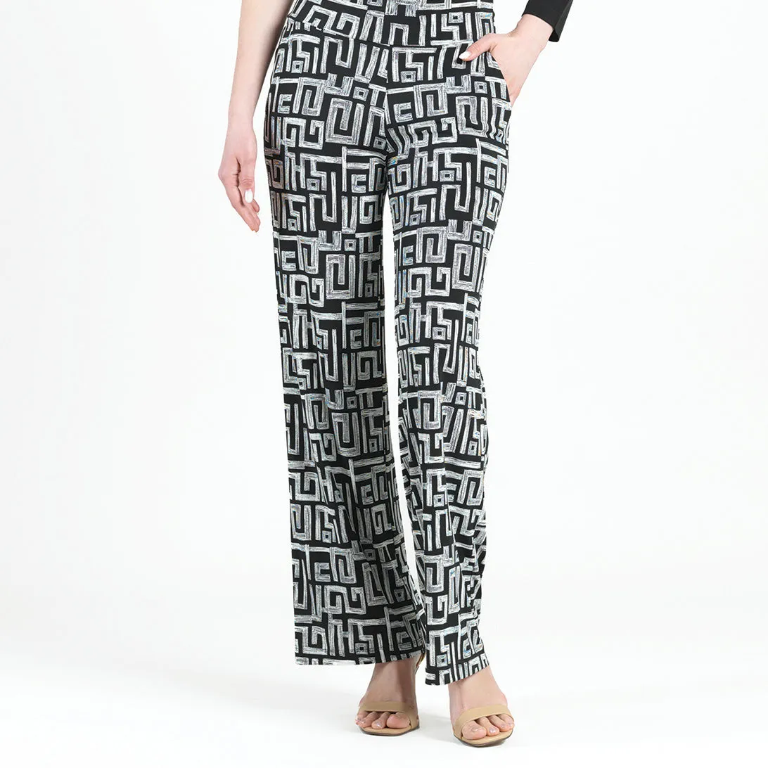 Textured Wide Leg Pants