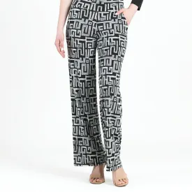 Textured Wide Leg Pants
